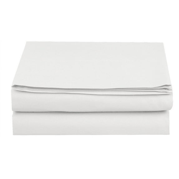 1500 Series Egyptian Quality 1-Piece Flat Sheet, California King Size, White