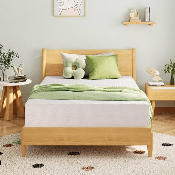 5-Inch Full Size Children's Mattress with Memory Foam with Cooling Green Tea Gel