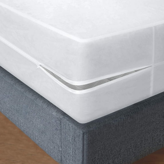 BLISSFORD Waterproof Mattress Protector Plastic Mattress Cover Bed Essentials, Twin XL