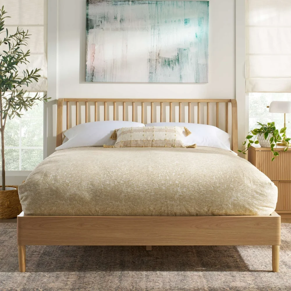 Better Homes & Gardens Lillian Spindle Bed, Queen, Natural Pine Finish - Image 5