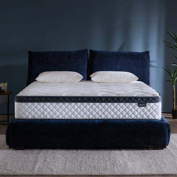 Blinddarm Queen Mattress, 12 inch Hybrid Memory Foam Mattress in a Box, Individual Pocket Spring, Medium Firm, CertiPUR-US