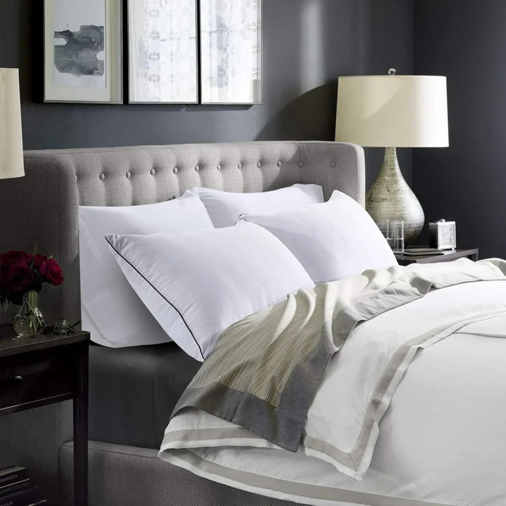 King Size Pillows Set of 2, Cooling and Down Alternative Bed Pillows Set of 4, Supportive Luxury Hotel Pillows for Sleeping King Pillows Set of 4 for Side and Back Sleepers - Image 3